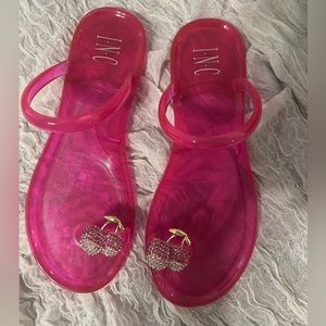 INC Womens Pink Jelly Toe Ring Cherry Detail size: 8W